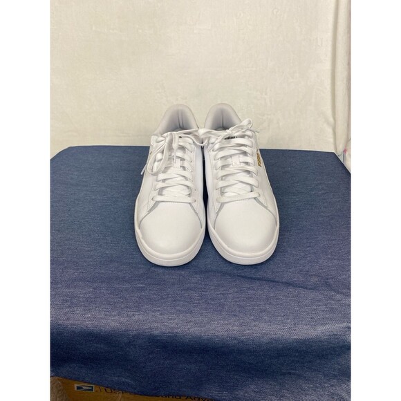 Puma Men\'s Ace Court Shoe White Green Size 10.5 main image 4